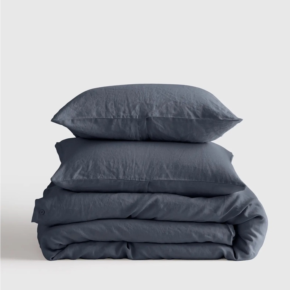 Quince Slate Blue Duvet Cover Set
